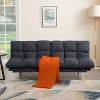 Sapphtopaz Futon Couch Sofa - Convertible Sofa Bed with Comfortable Upholstery, Space-Saving Furniture for Living Room, Bedroom & Small Spaces - 3 of 4