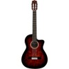 Cordoba Fusion 12 Exotic Top Nylon-String Classical Acoustic-Electric Guitar Brown Sugar Burst - 3 of 4