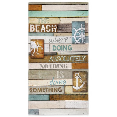 Laural Home Beach Mantra Beach Towel - Multicolored