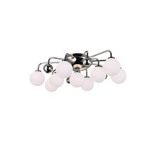 CWI Lighting Element 9 Light Flush Mount With Polished Nickel Finish - 1 of 4