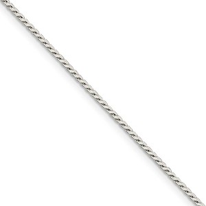 Black Bow Jewelry 1.25mm Sterling Silver Solid Round Franco Chain Necklace - 1 of 4