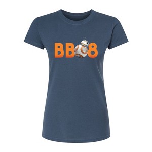 Women's Star Wars: The Force Awakens BB8 Fitted Graphic T-Shirt - Indigo - X-Large - 1 of 2