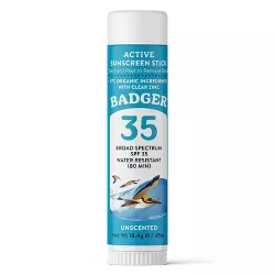 Badger Sport Mineral Sunscreen Face Stick - SPF 35 - 0.65oz