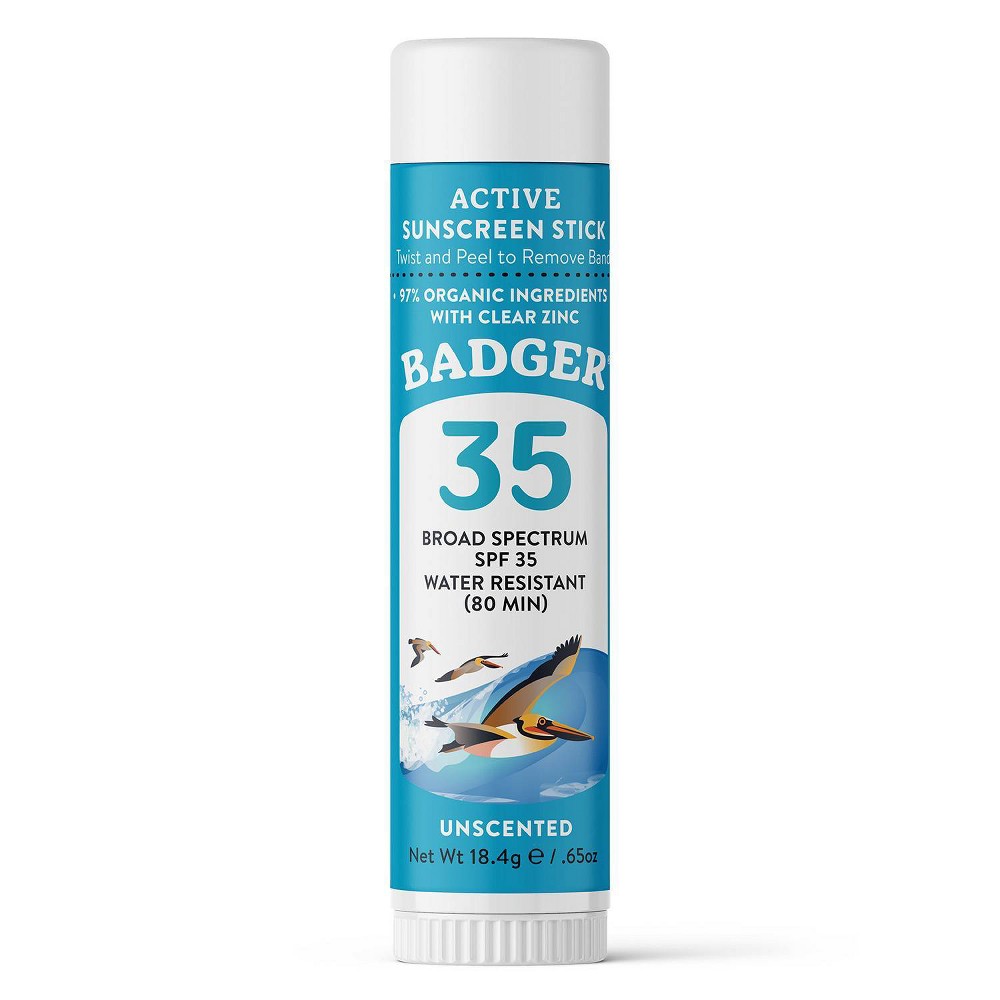 Photos - Cream / Lotion Badger Sport Mineral Sunscreen Face Stick - SPF 35 - 0.65oz 