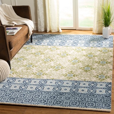 Ivory Hand-Tufted Wool 6' x 9' Rectangular Rug