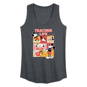 Women's - Disney - Teacher Life Graphic Racerback Tank - 1 of 4