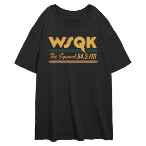 Juniors Stranger Things The Squawk Radio 94.5 FM T Shirt - 1 of 4