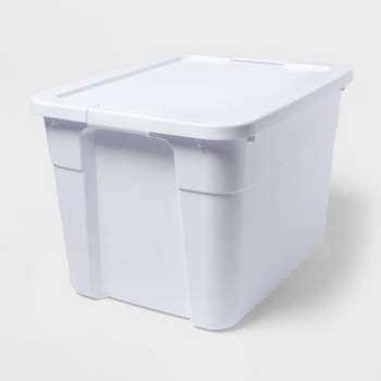 20gal Latching Storage Tote White - Brightroom™