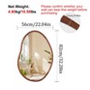 32.28 in/43.30 in Mid Century Asymmetrical Wall Mirror Organic Mirror Irregular Mirror Home decor - 2 of 4