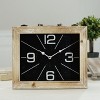 VIP Wood 12.25 in. Black Aged Table Clock - 3 of 4