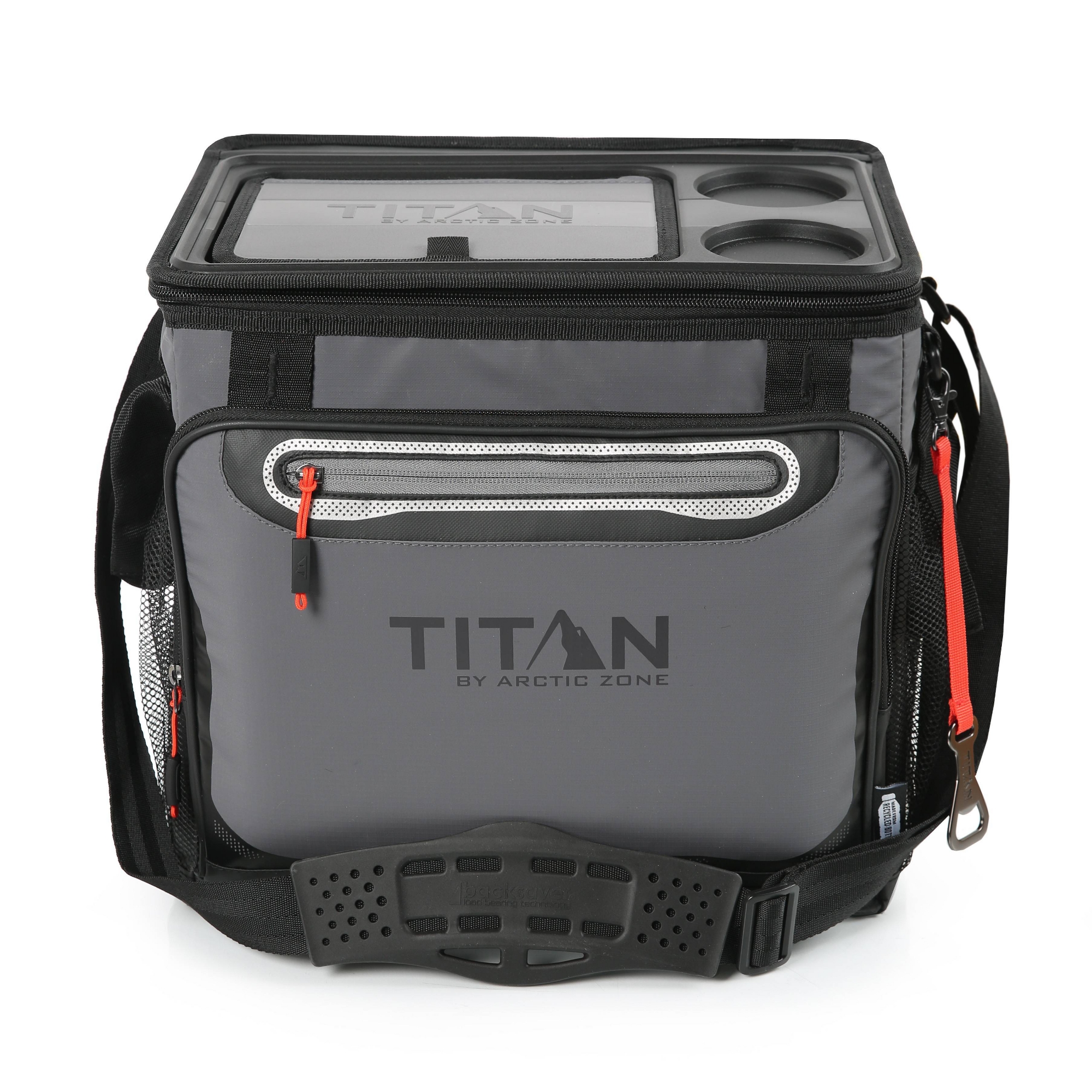 Titan by Arctic Zone 40 Cans/26.5 qt Collapsible Table Top Soft-Sided Cooler - Sharkskin Gray