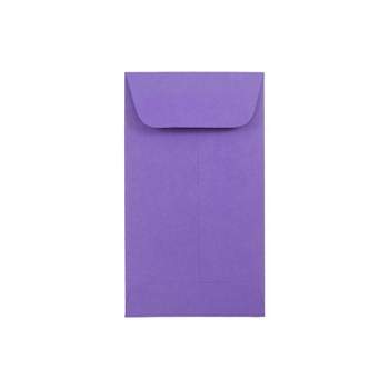 JAM Paper #6 Coin Business Colored Envelopes 3.375 x 6 Violet Purple Recycled 25/Pack (356730560) 