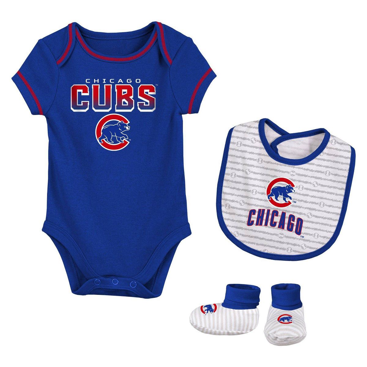MLB Chicago Cubs Baby Layette Set