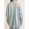 Women's Street Stripes Oversized Denim Shacket - GILLI - 3 of 4