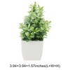 Unique Bargains Artificial Plants Plastic Green 2.76"x2.76"x7.09" 1 Pcs - 3 of 4
