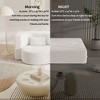 Whisen 3-In-1 Full Size Folding Sofa Bed & 2-Seat Floor Sofa & Chaise Lounge, Teddy Upholstery with 2 Pillows, No Assembly - 4 of 4