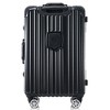 Vynxaria 24in Black Aluminum Frame Luggage USB Port Spinner Wheels TSA Lock Ideal for Business Trips Beach Holidays - 4 of 4