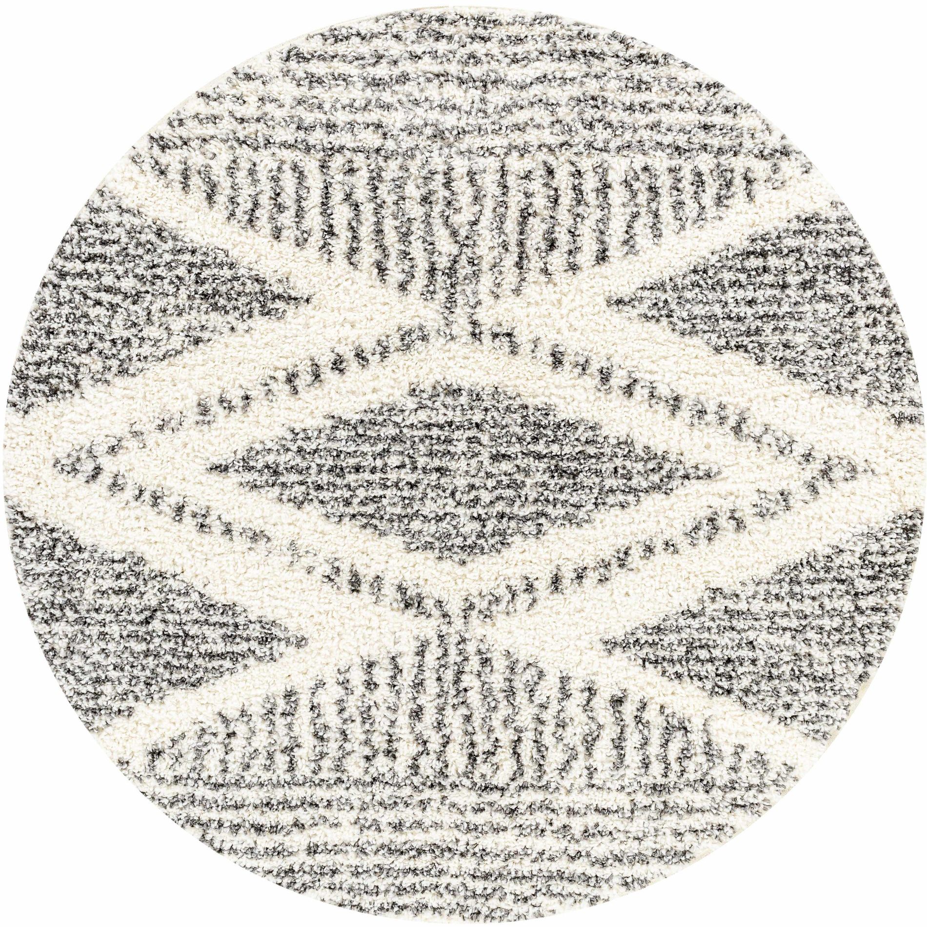 Hauteloom Round Area Rug  Charcoal
