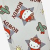 Men's Sanrio Hello Kitty Howdy Knit Pajama Pants - Gray - 3 of 3