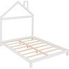Streamdale Full Size Wood Platform Bed with House-shaped Headboard (White) - 4 of 4