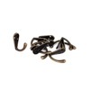 Unique Bargains Bedroom Clothes Holder Single Hanger Screw Mount Wall Hooks Bronze 1.3"x1.14" 10 Pc - 4 of 4