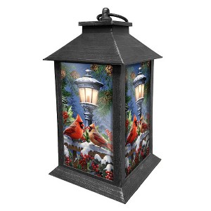 Briarwood Lane Winter Lantern 13.5" x 5.5" x 5.5" Winter Glow Cardinals For Winter Lantern - 1 of 3