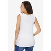 Woman Within Plus Size Sleeveless Side Tie Tank - 3 of 4