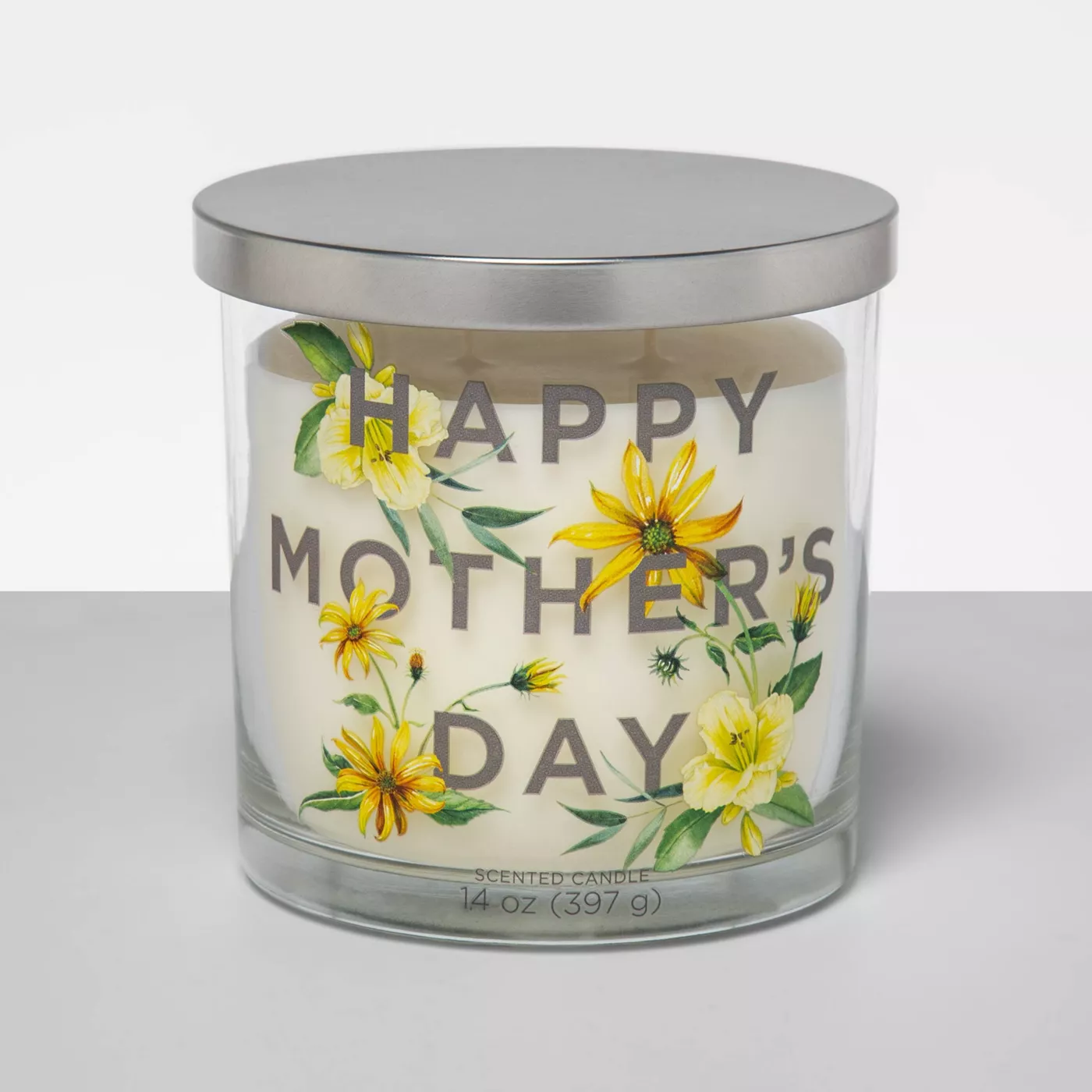 14oz Mother's Day Decal Glass Jar 2-Wick Candle - Opalhouse™ - image 1 of 2