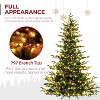 Vivatrees 6 Ft Prelit Artificial Christmas Tree With Warm White Lights, Metal Stand, Hinged Branches, Xmas Tree for Decor, Green - 4 of 4