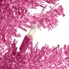 National Tree Company 6' Prelit Magenta Pencil Slim Tinsel Artificial Christmas Tree with 150 Clear Lights 520 Tips - 3 of 3