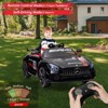 Ride On Car for Kids with Remote Contorl, 12V Licensed Benz AMG Electric Vehicles Battery Powered Sports Car - 4 of 4