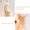 Aoibox 2-Piece Boho Dream Catcher Set with Moon and Star Design, Cotton Macrame Wall Hanging for Home, Kids Room, and Car Decor - 4 of 4