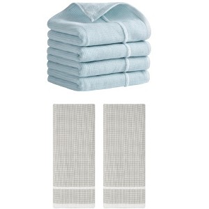 REGALWOVEN Cotton Soft Absorbent Bathroom Hand Towels 14" x 28" - 1 of 4