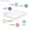 NicBex Waterproof Plush Mattress Pad,Mattress Protector with Overfilled Hypoallergenic Down Alternative Fill,Fits Up to 18",White - 3 of 4