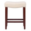 WestinTrends 24" Upholstered Saddle Seat Counter Stool - 3 of 4