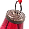 FURNIinspire Decorative Holiday Scene Props Set of 12 Glass Hanging Christmas Tree Ornament Luster Tear Drop Home Decor, Red, 2"*2"*3.7" - 4 of 4
