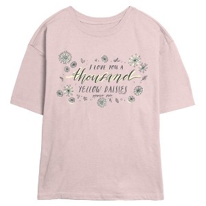 Juniors Gilmore Girls I Love A Thousand Yellow Daisies T Shirt - 1 of 4