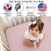 Sweet Jojo Designs Girl Baby Crib Bedding Set - Watercolor Floral Garden Rose Pink and Taupe 4pc - 3 of 4