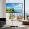 Minimalist Mobile TV Floor Stand Height Adjustable TV Mount Bracket with Shelves & Invisible Wheels & Max Load of 60KG for 40-75 Inch TVs - 2 of 4