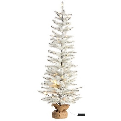 The Lakeside Collection Outdoor Winter Lighted Tinsel Tree - 36"