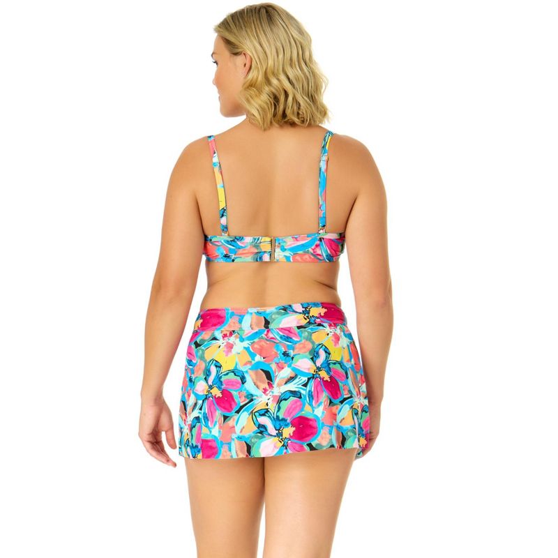 Anne Cole Women's Amalfi Floral Shirred Underwire Bikini Top, 2 of 6