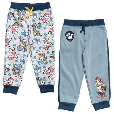 Paw Patrol Rocky Zuma Rubble Chase Marshall Fleece 2 Pack Pants Toddler to Little Kid