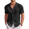 COOFANDY Button Down Shirt Polo Shirts Short Sleeve - 4 of 4