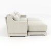 Christopher Knight Home Rex 73" Chenille Upholstered 2 Seat Sectional Sofa with Two Ottomans - 3 of 4