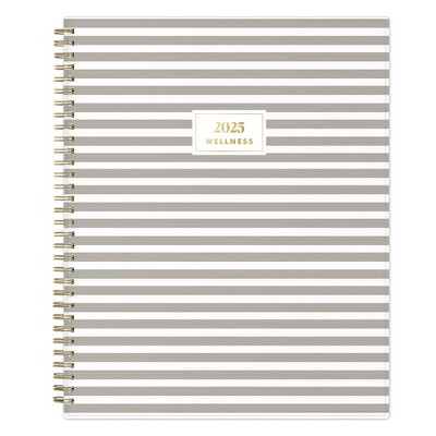 The Everygirl Wellness Planner January - December 2025 8.5"x11" Weekly/Monthly Wirebound Rainie Gray