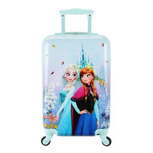 Frozen Elsa & Anna Arendelle Castle 20" Rolling Luggage - 1 of 4