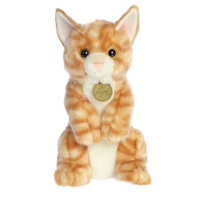 Aurora Medium Sitting Pretty Orange Tabby Kitten Miyoni Adorable Stuffed Animal 10.5"