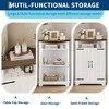 Bathroom Corner Storage Cabinet, Small Corner Cabinet for Bathroom, Kitchen, Living Room,White - 4 of 4