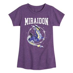 Girls' - Pokémon - Miraidon Collegiate Fitted Short Sleeve Graphic T-Shirt - 1 of 4
