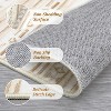 Large Washable Area Rug, Grey Ultra-Soft Low Pile Vintage Distressed Carpet, Non-Slip Foldable Indoor Rug for Living Room Bedroom Dining - 3 of 4